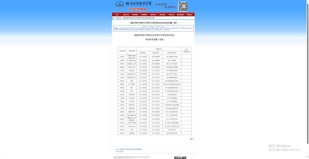 24年湖南专升本已发布拟招生专业学校官网信息汇总 （已公布17所）(图7)
