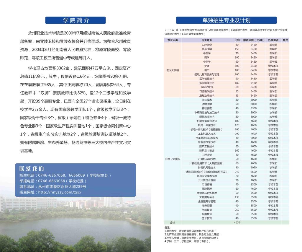 永州职业技术学院2022年单独招生简章(图2)