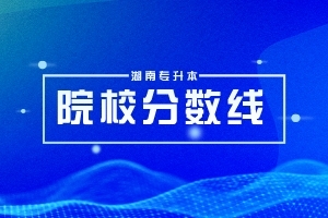 2024年湖南医卫类专升本分数线一览